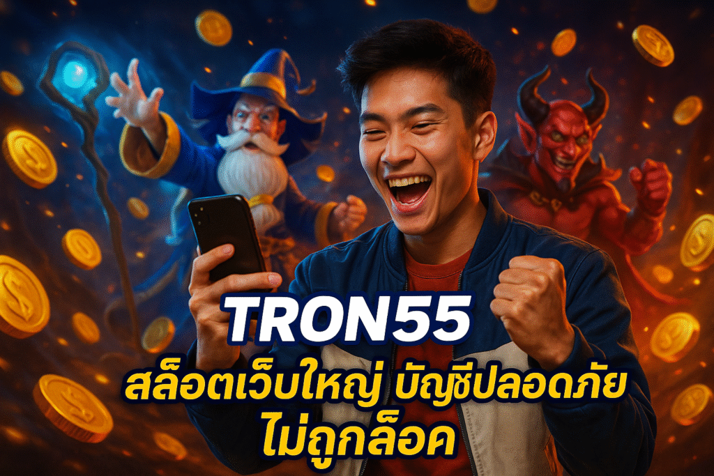 TRON55 สล็อตเว็บใหญ่ บัญชีปลอดภัย ไม่ถูกล็อค